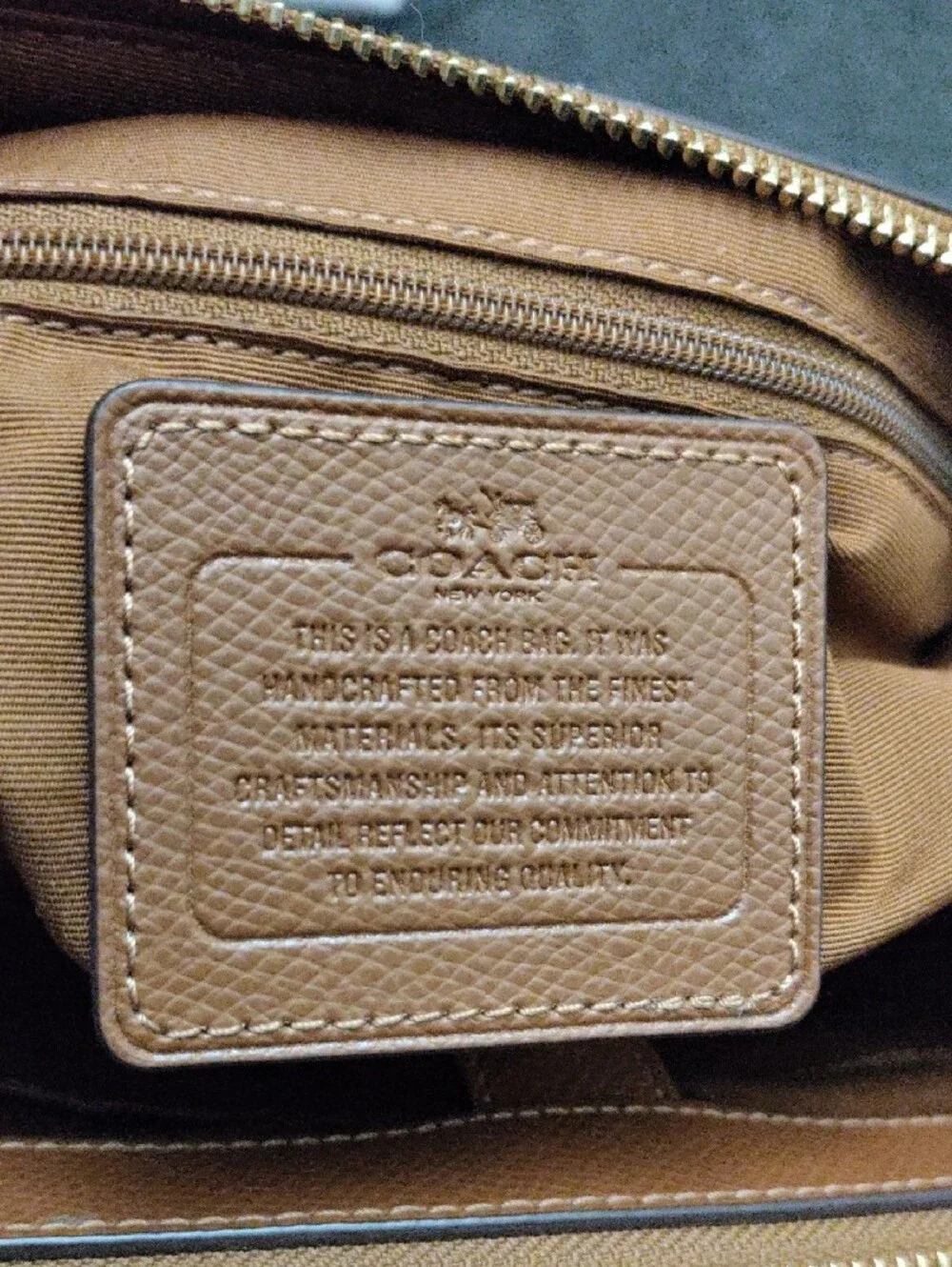 Coach Christie Carryall Cognac Leather Satchel/Crossbody Bag #36637_7